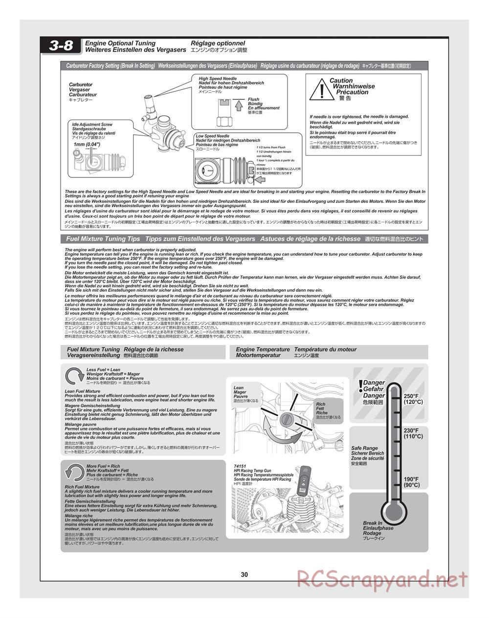 HPI - Bullet ST 3.0 (2011) - Manual - Page 30
