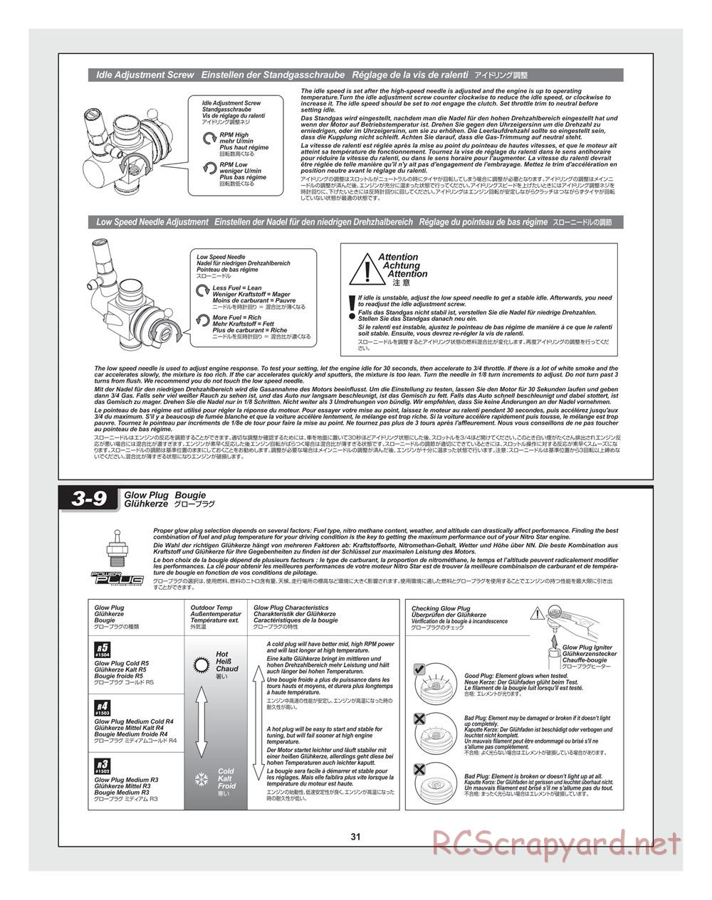 HPI - Bullet MT 3.0 - Manual - Page 31