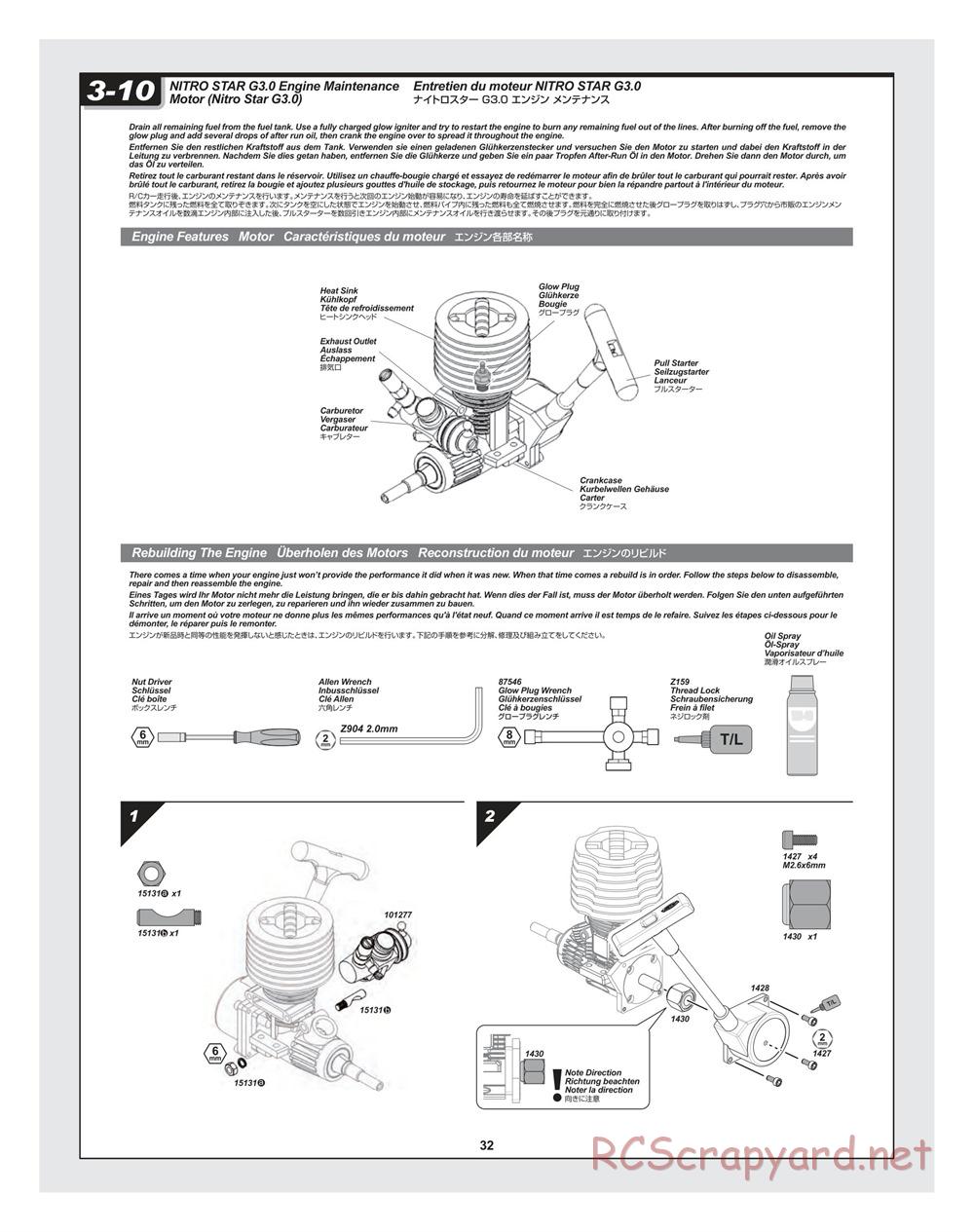HPI - Bullet MT 3.0 - Manual - Page 32
