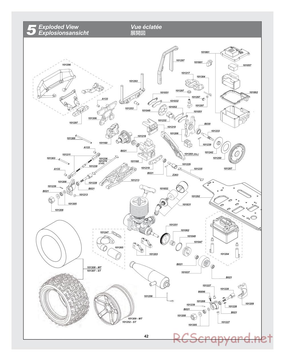 HPI - Bullet MT 3.0 - Exploded View - Page 42