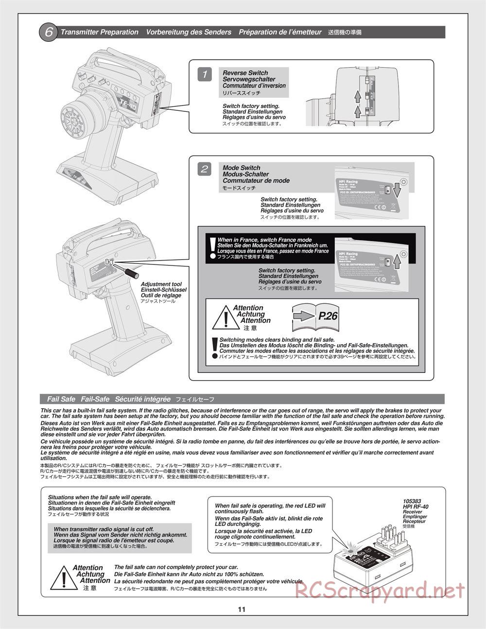 HPI - Bullet MT 3.0 - Manual - Page 11