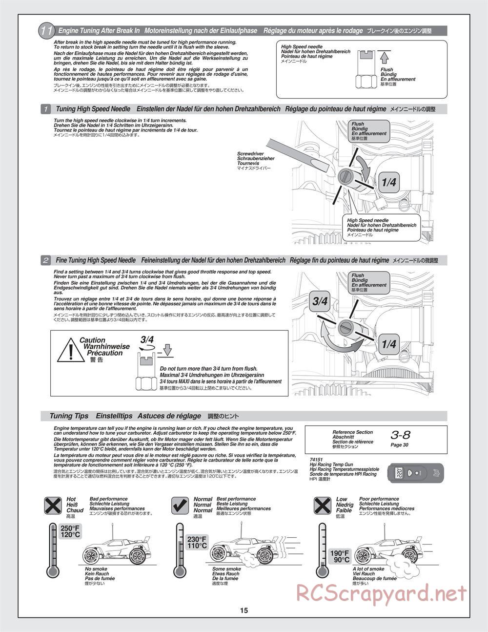 HPI - Bullet MT 3.0 - Manual - Page 15