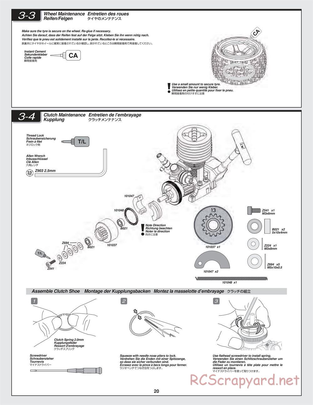 HPI - Bullet MT 3.0 - Manual - Page 20