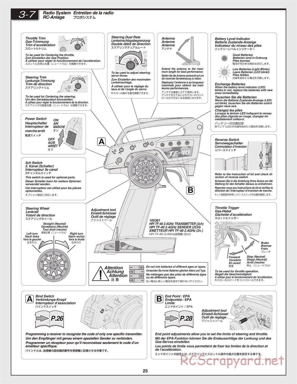 HPI - Bullet ST 3.0 - Manual - Page 25