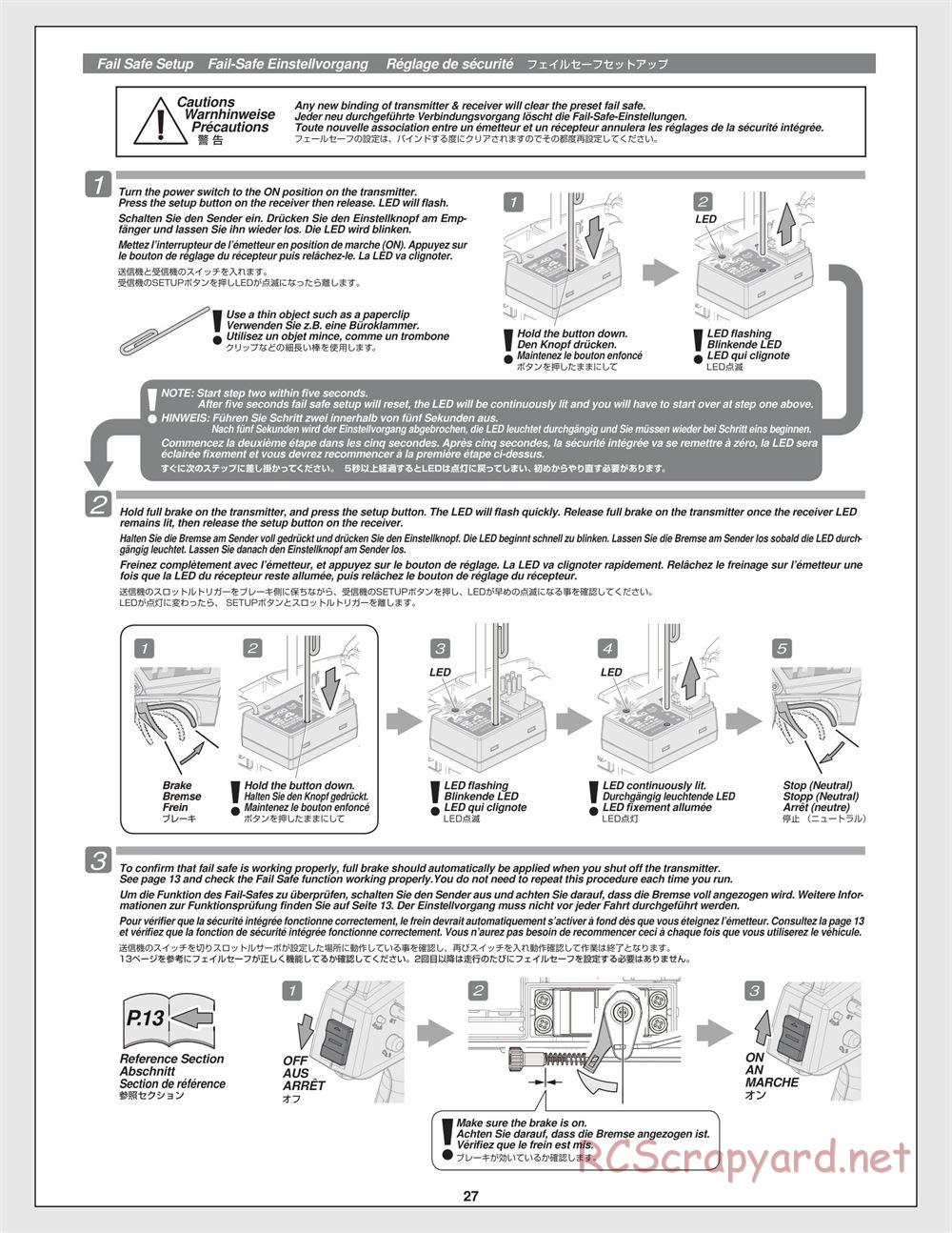 HPI - Bullet ST 3.0 - Manual - Page 27