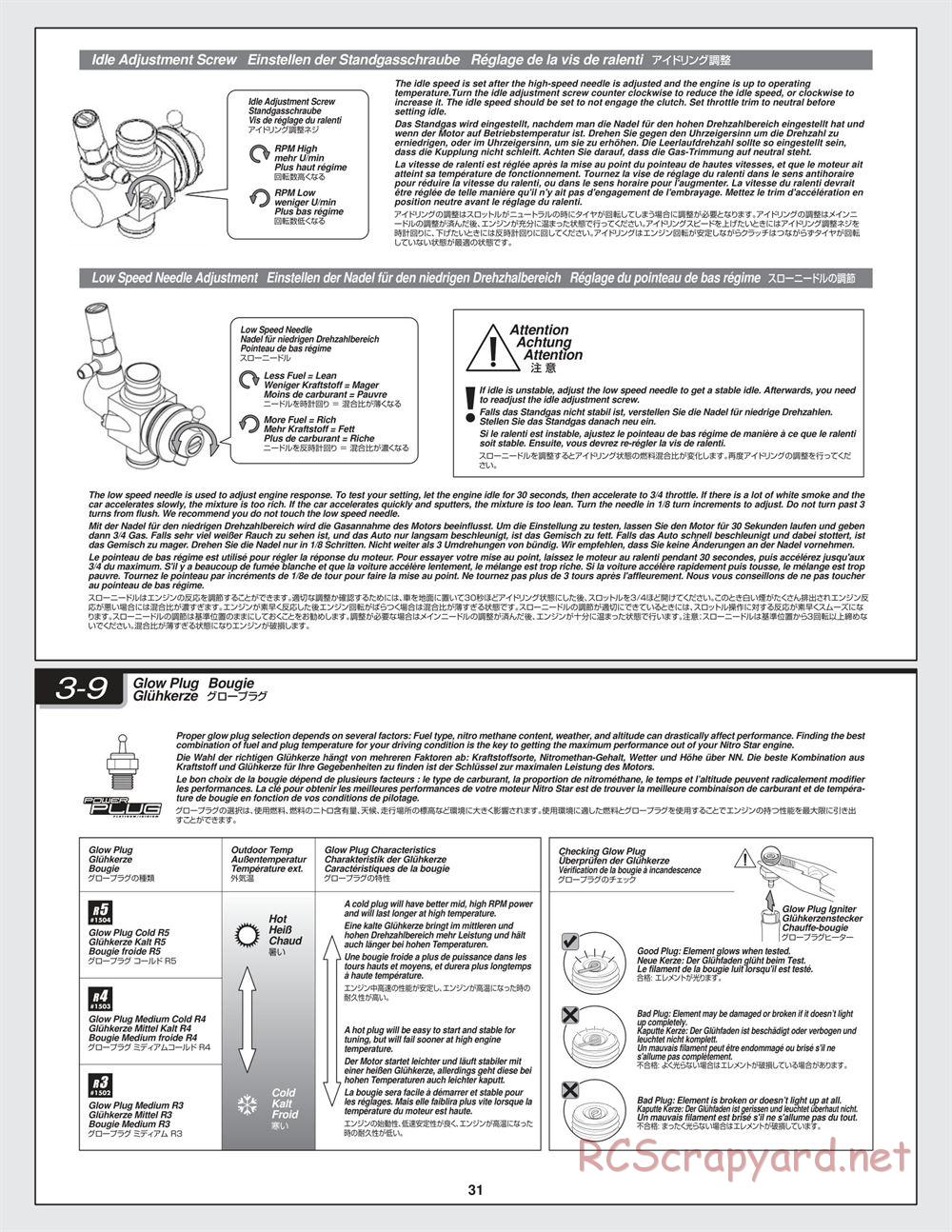 HPI - Bullet MT 3.0 - Manual - Page 31