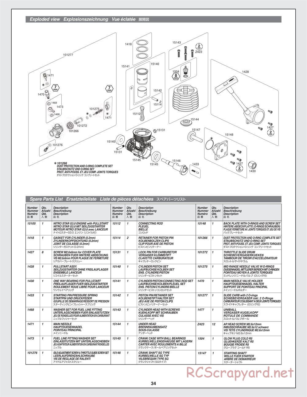 HPI - Bullet ST 3.0 - Manual - Page 34