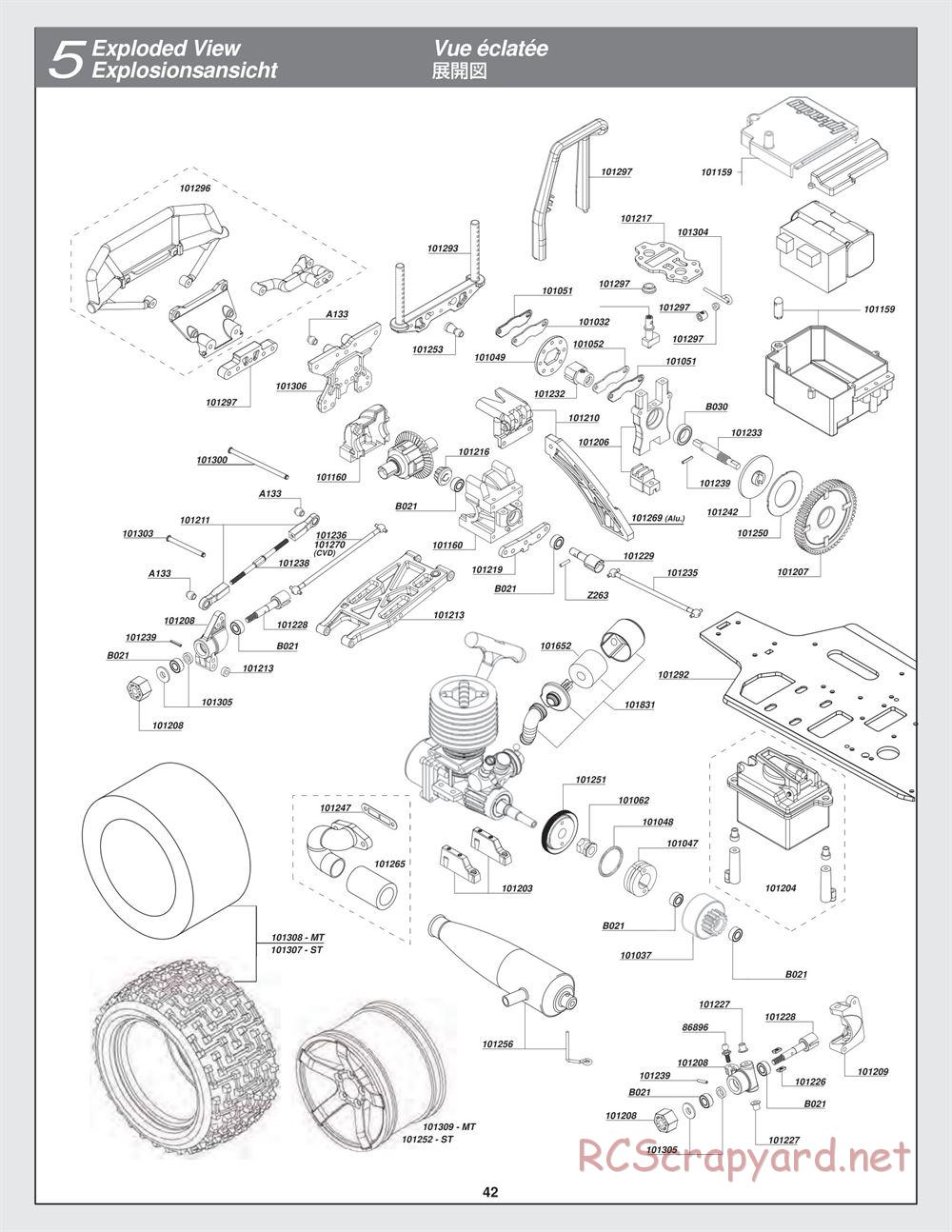 HPI - Bullet MT 3.0 - Exploded View - Page 42