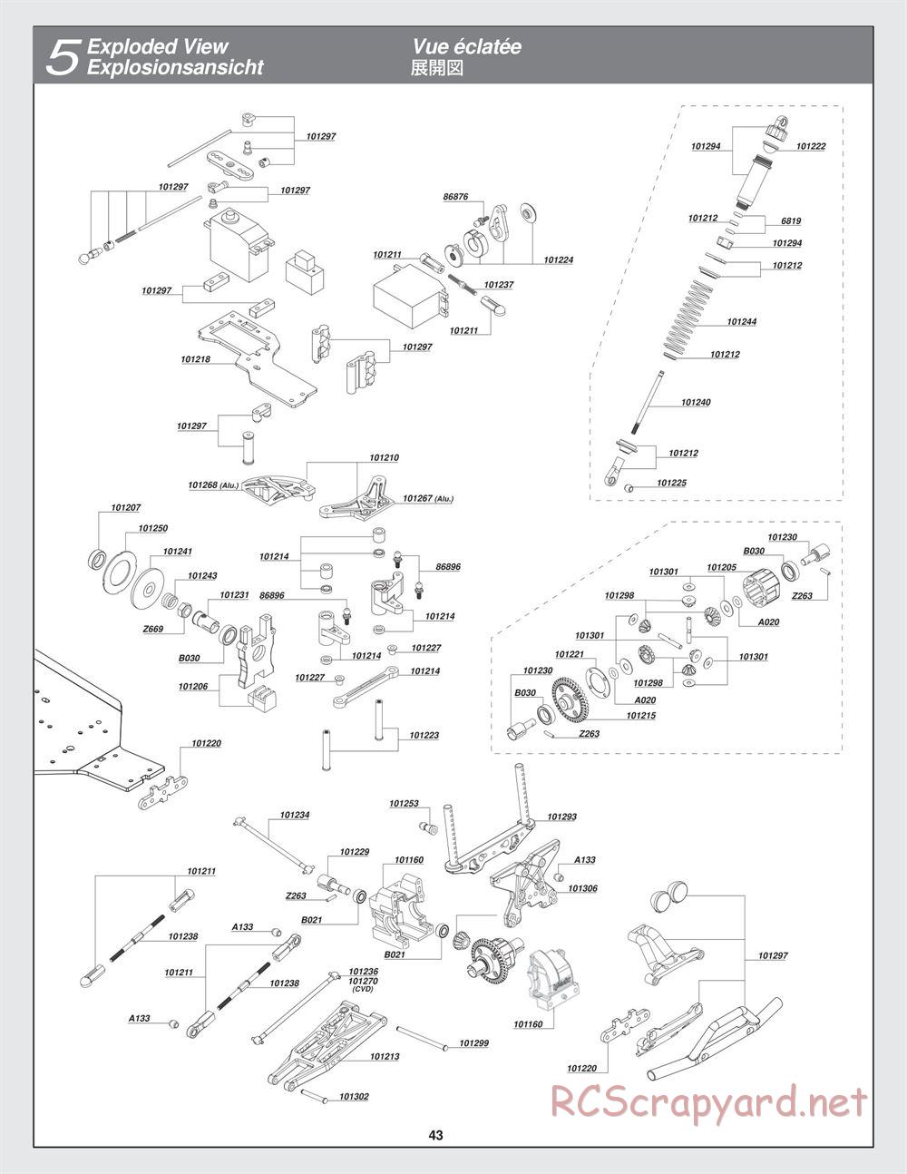 HPI - Bullet MT 3.0 - Manual - Page 43