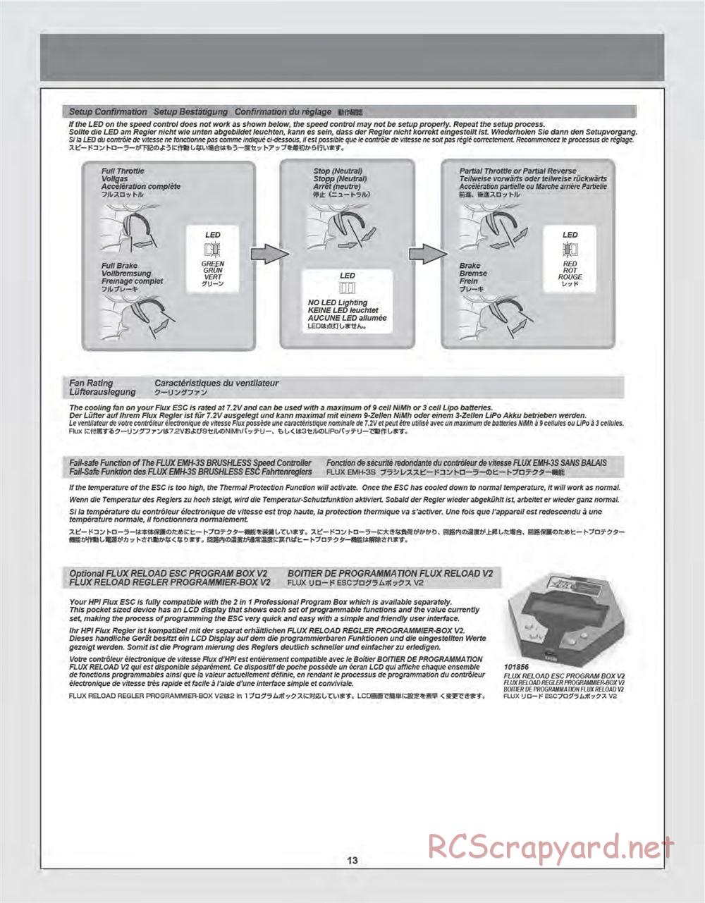 HPI - Bullet ST Flux - Manual - Page 13