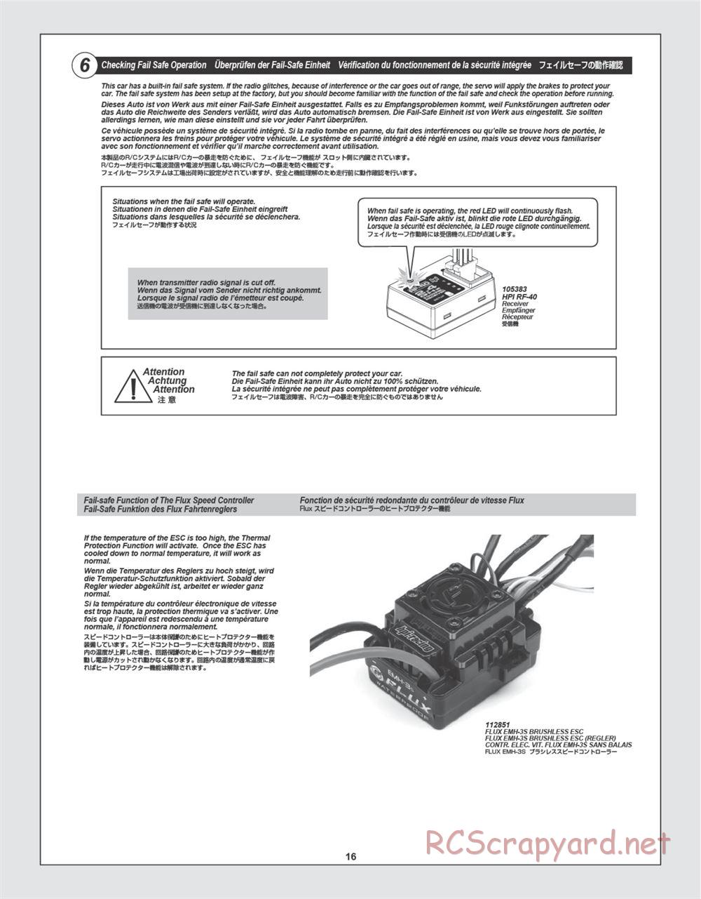 HPI - Bullet ST Flux - Manual - Page 16