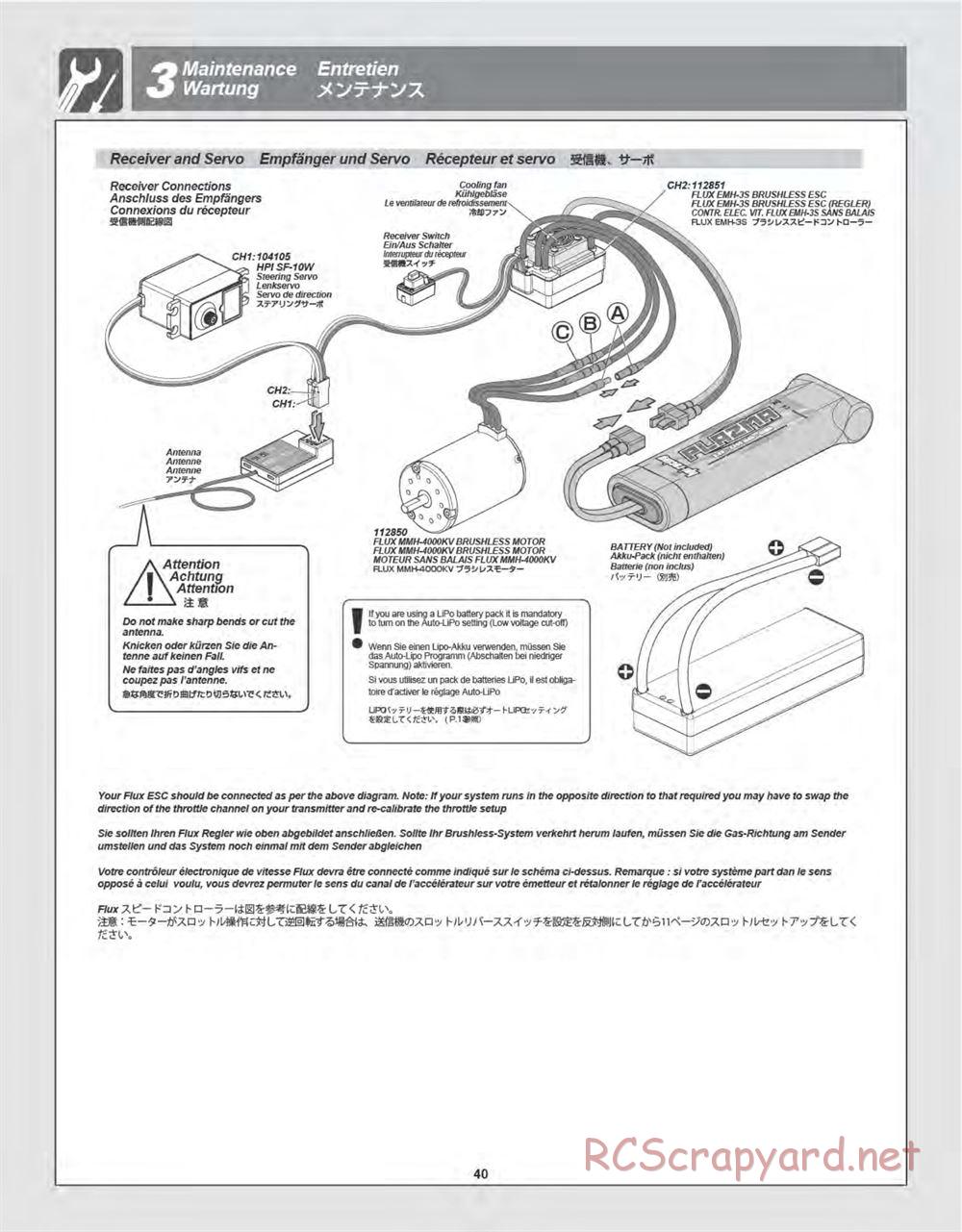 HPI - Bullet MT Flux - Manual - Page 40