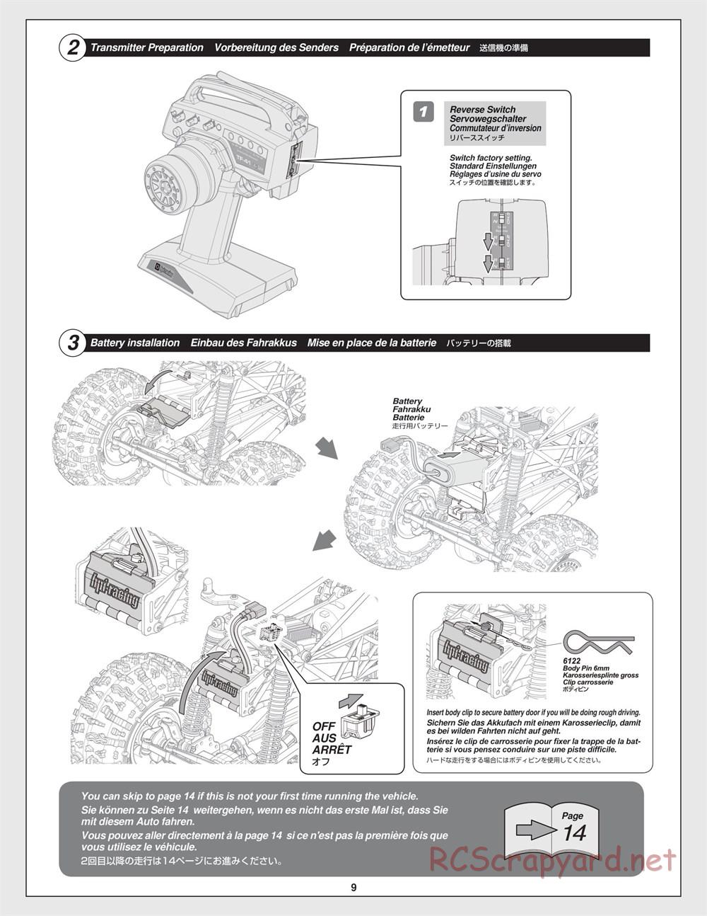HPI - Crawler King - Manual - Page 9