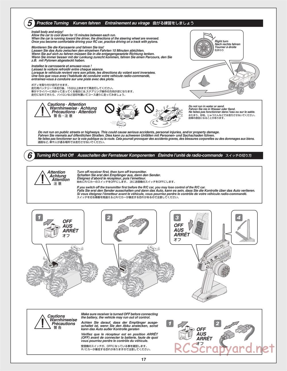 HPI - Crawler King - Manual - Page 17