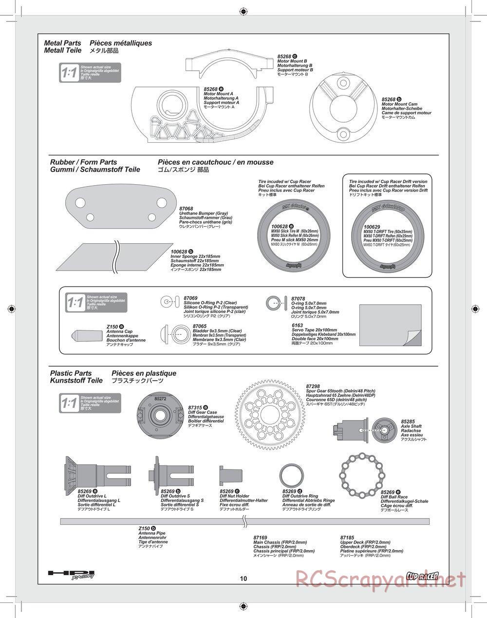 HPI - Cup Racer - Manual - Page 10