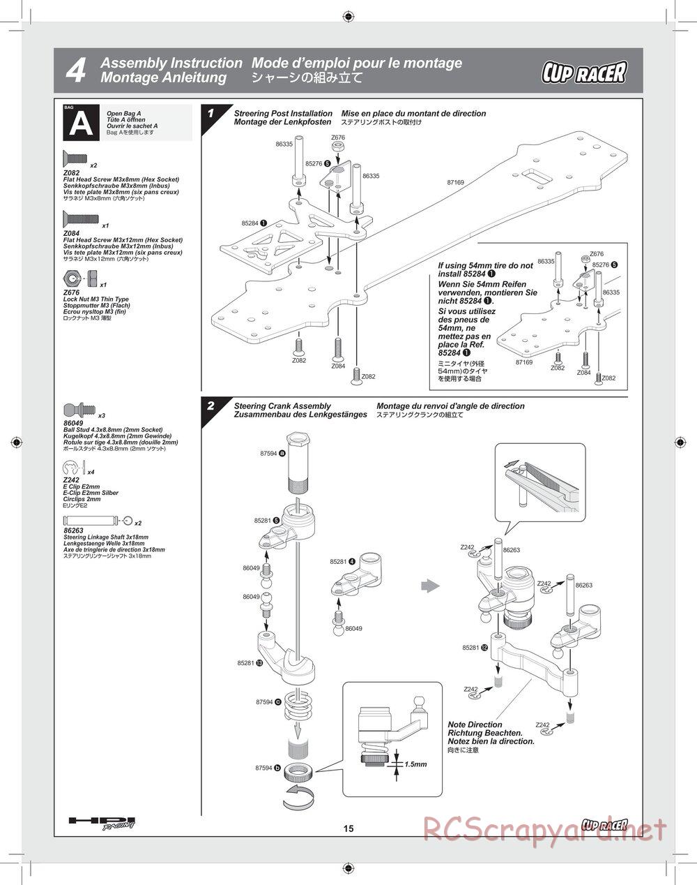 HPI - Cup Racer - Manual - Page 15