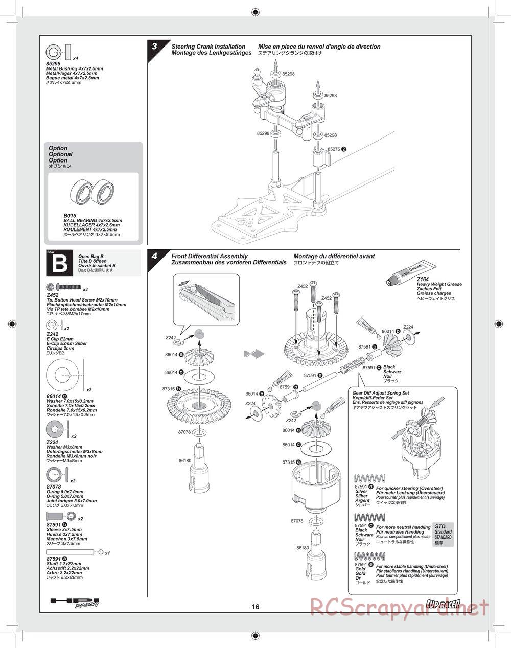 HPI - Cup Racer - Manual - Page 16