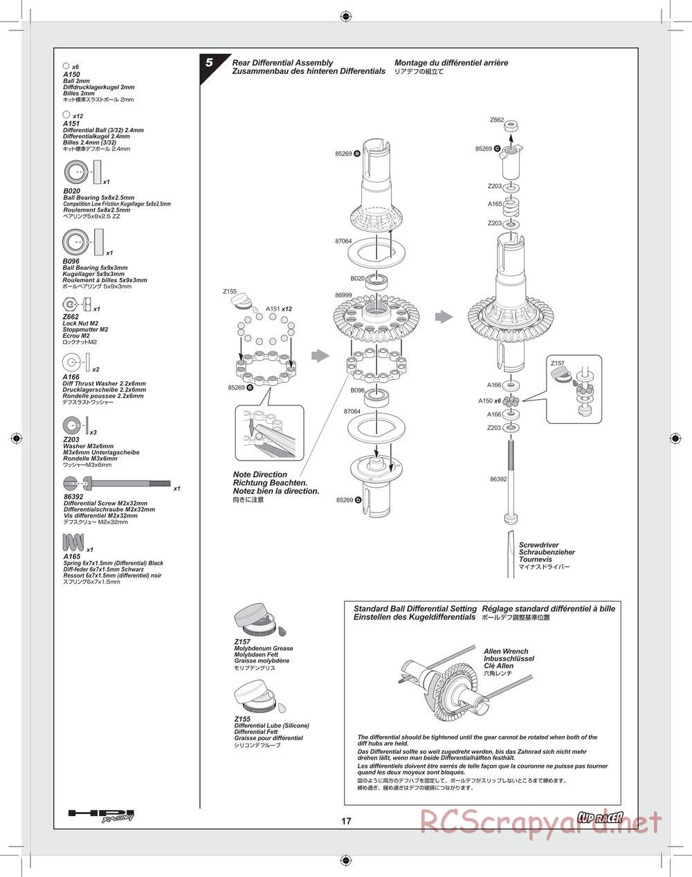 HPI - Cup Racer - Manual - Page 17