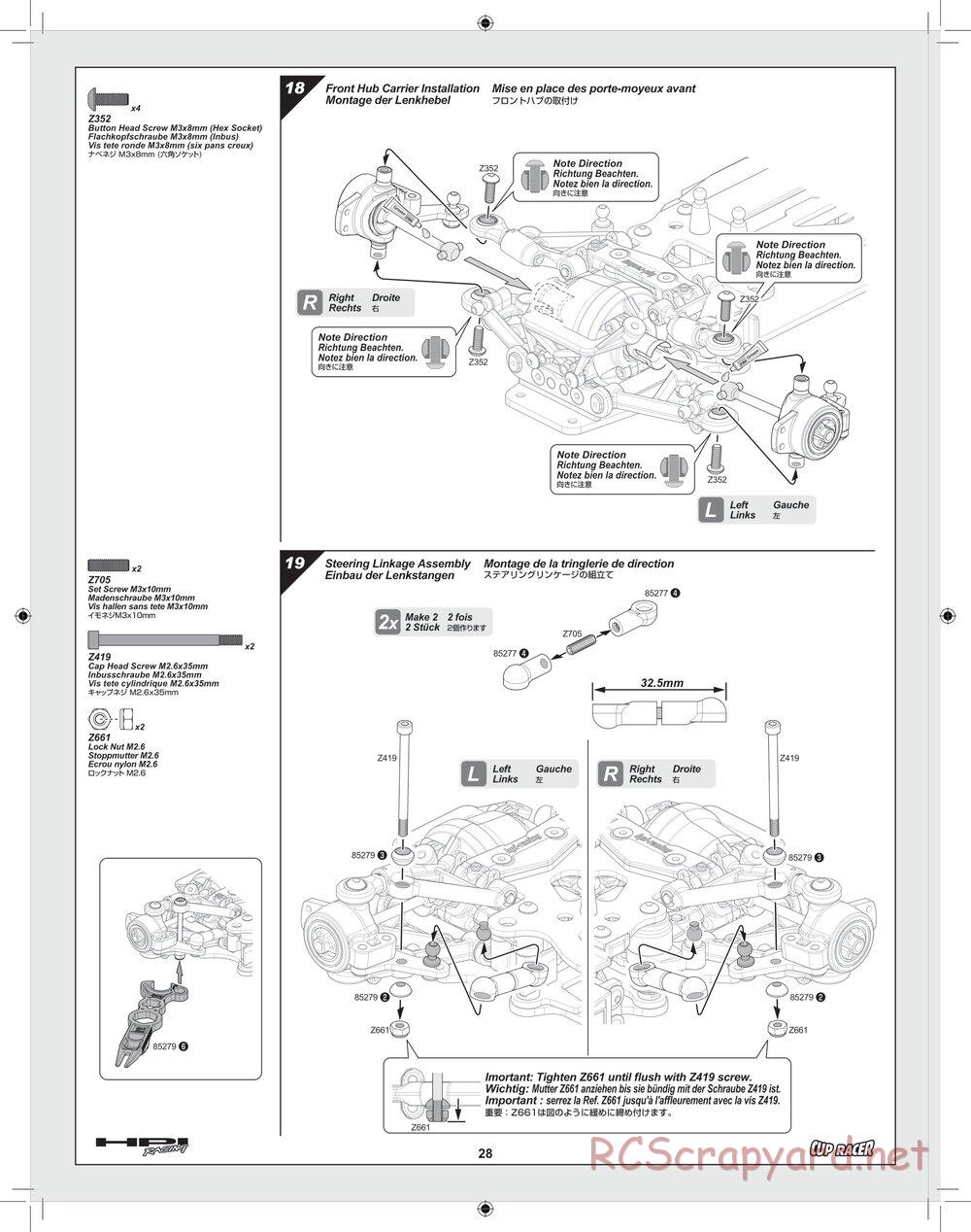 HPI - Cup Racer - Manual - Page 28