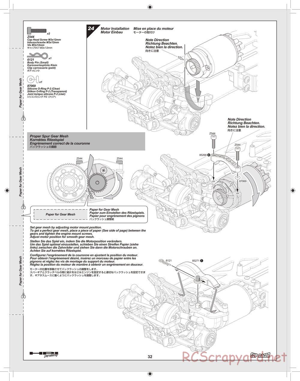 HPI - Cup Racer - Manual - Page 32