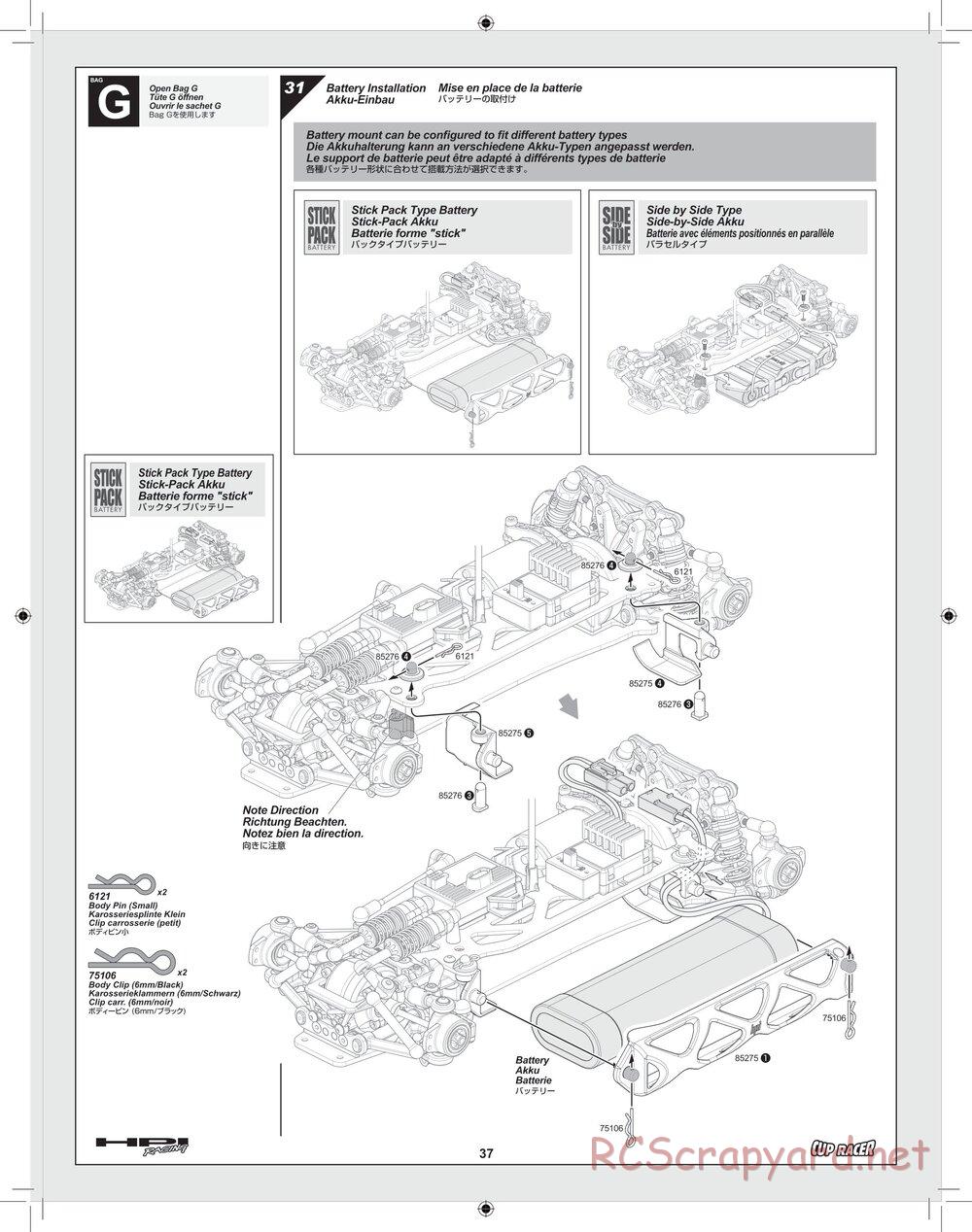 HPI - Cup Racer - Manual - Page 37