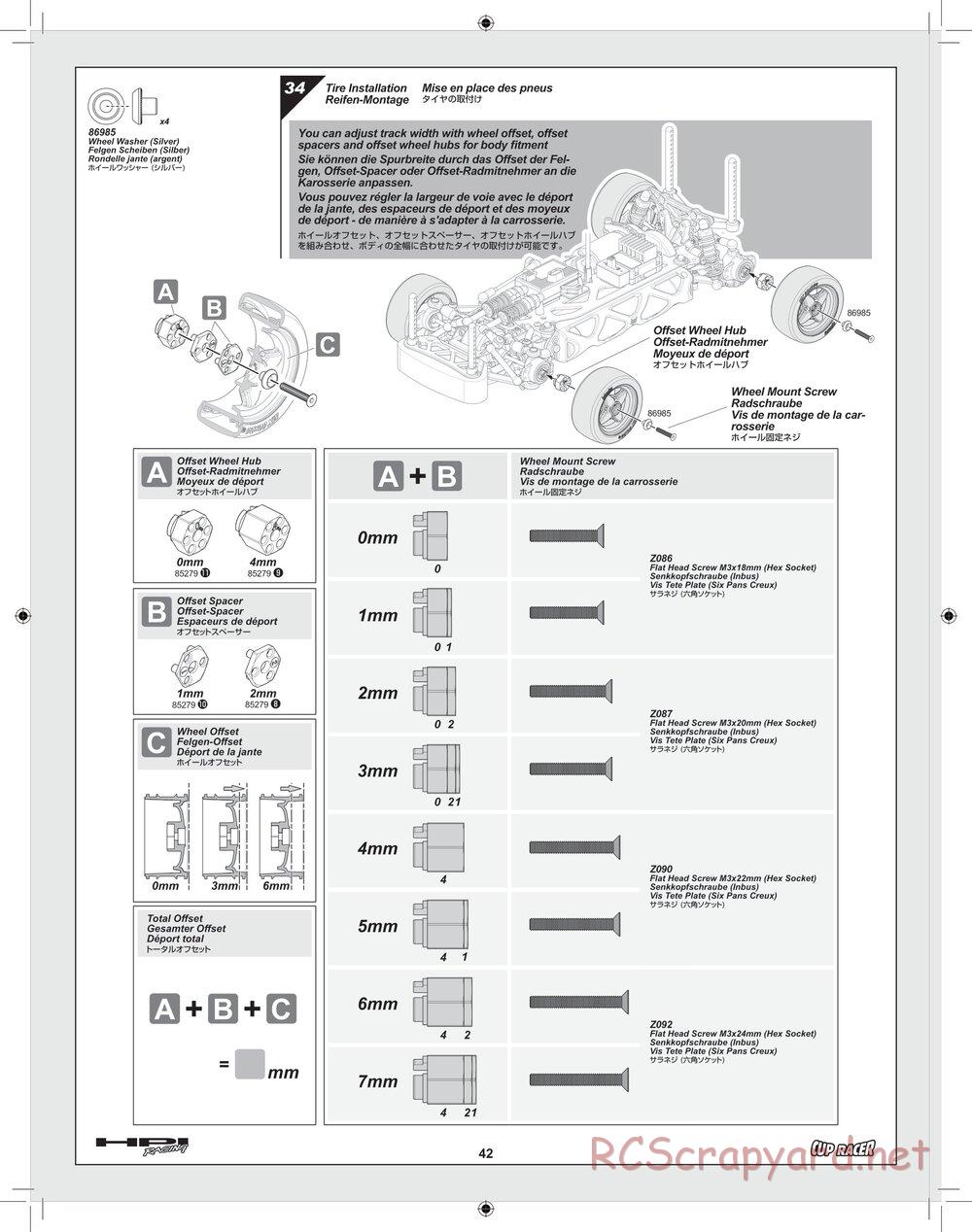 HPI - Cup Racer - Manual - Page 42