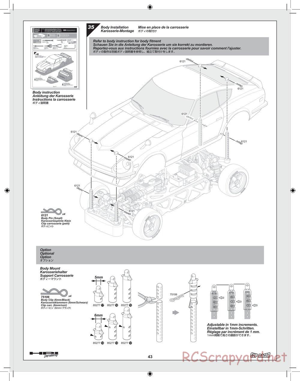 HPI - Cup Racer - Manual - Page 43