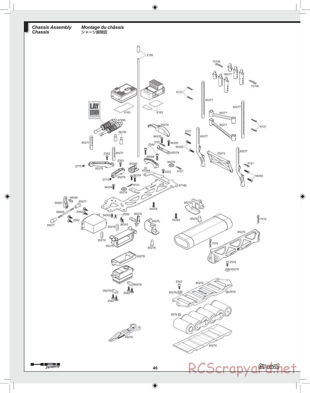 HPI - Cup Racer - Exploded View - Page 46