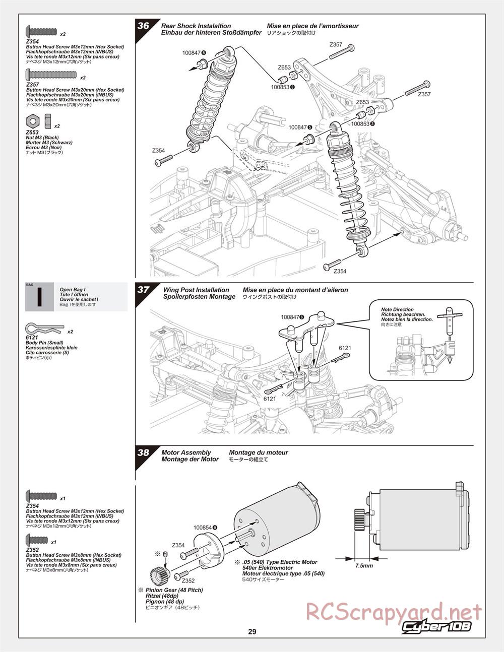 HPI - Cyber 10B - Manual - Page 29