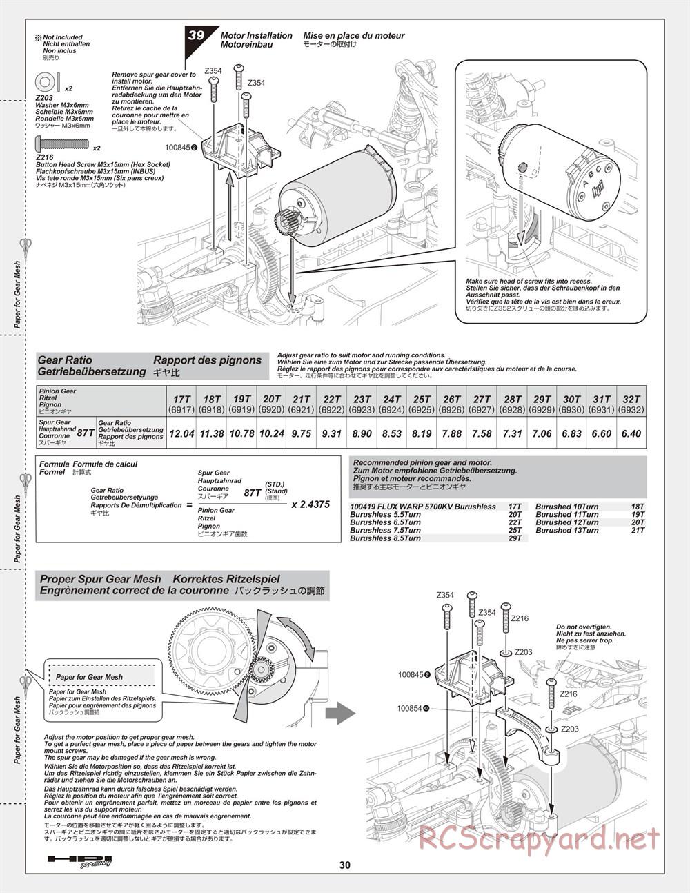 HPI - Cyber 10B - Manual - Page 30