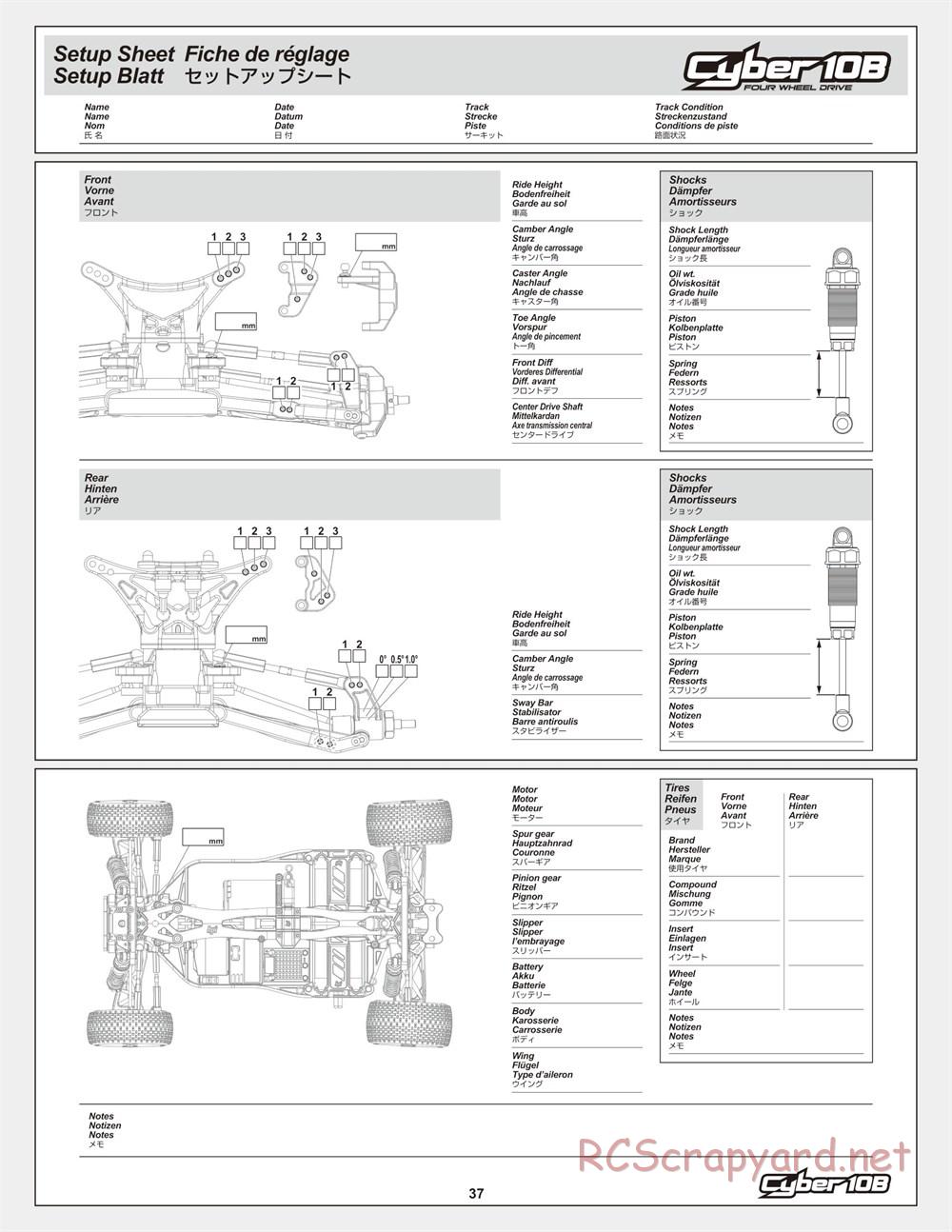 HPI - Cyber 10B - Manual - Page 37