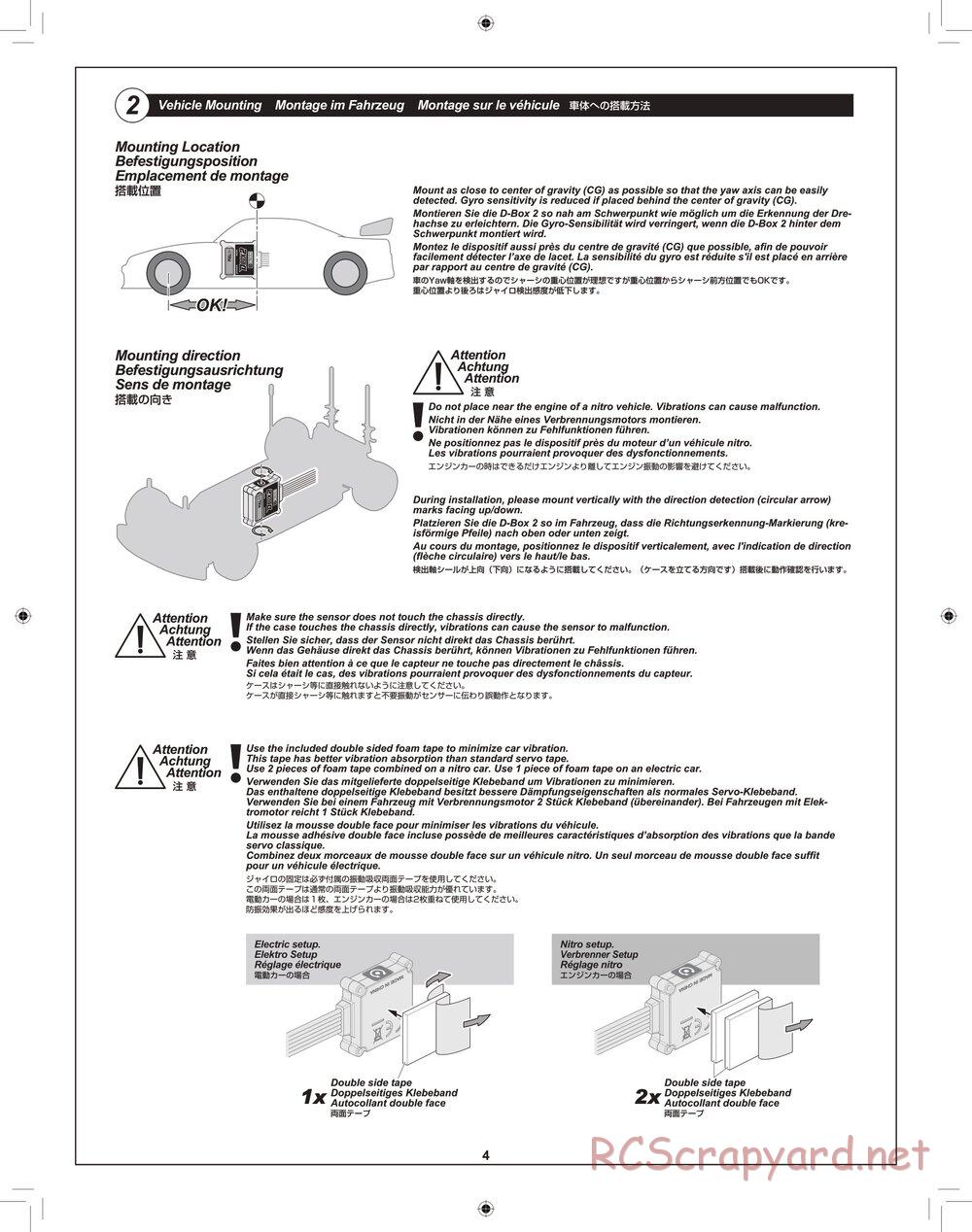 HPI - Baja 5B 2.0 D-Box2 - Manual - Page 4