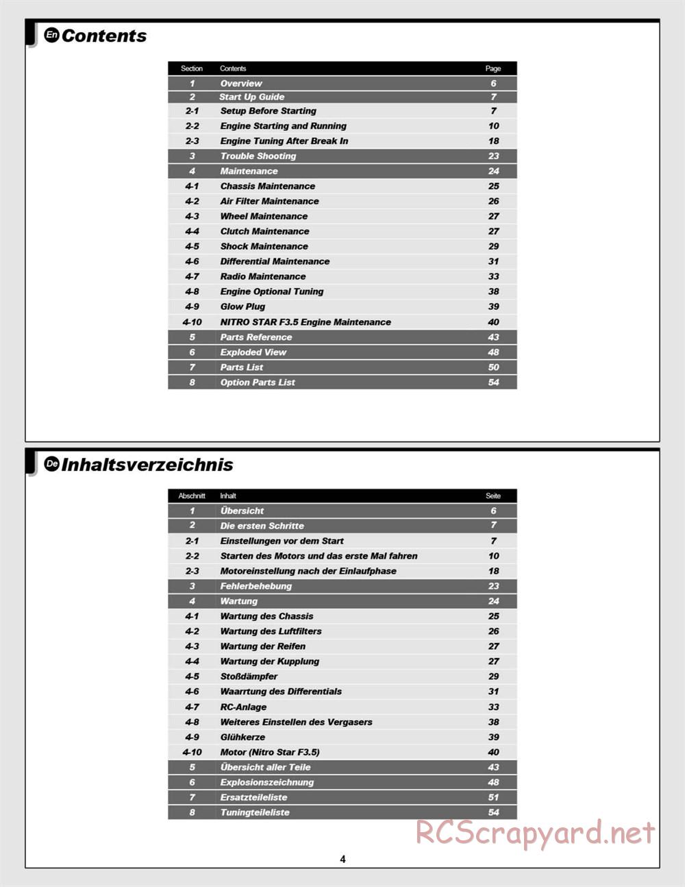 HPI - D8S - Manual - Page 4