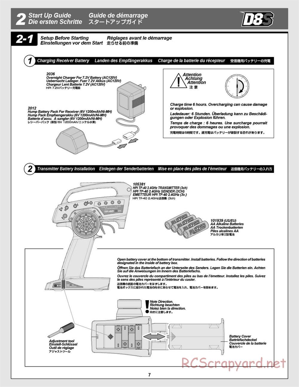 HPI - D8S - Manual - Page 7