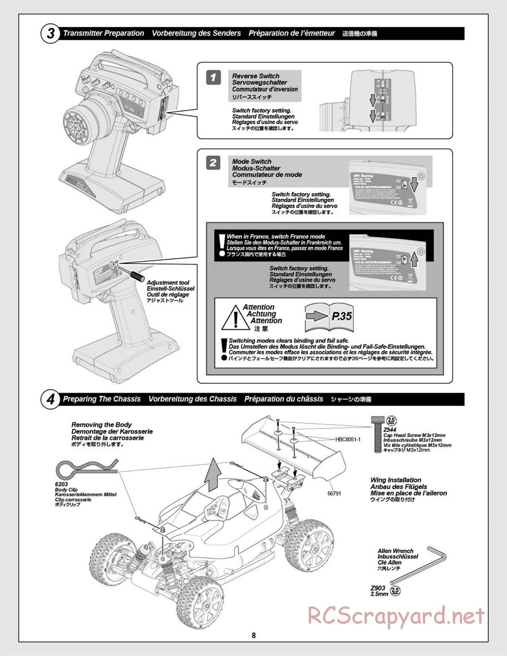 HPI - D8S - Manual - Page 8