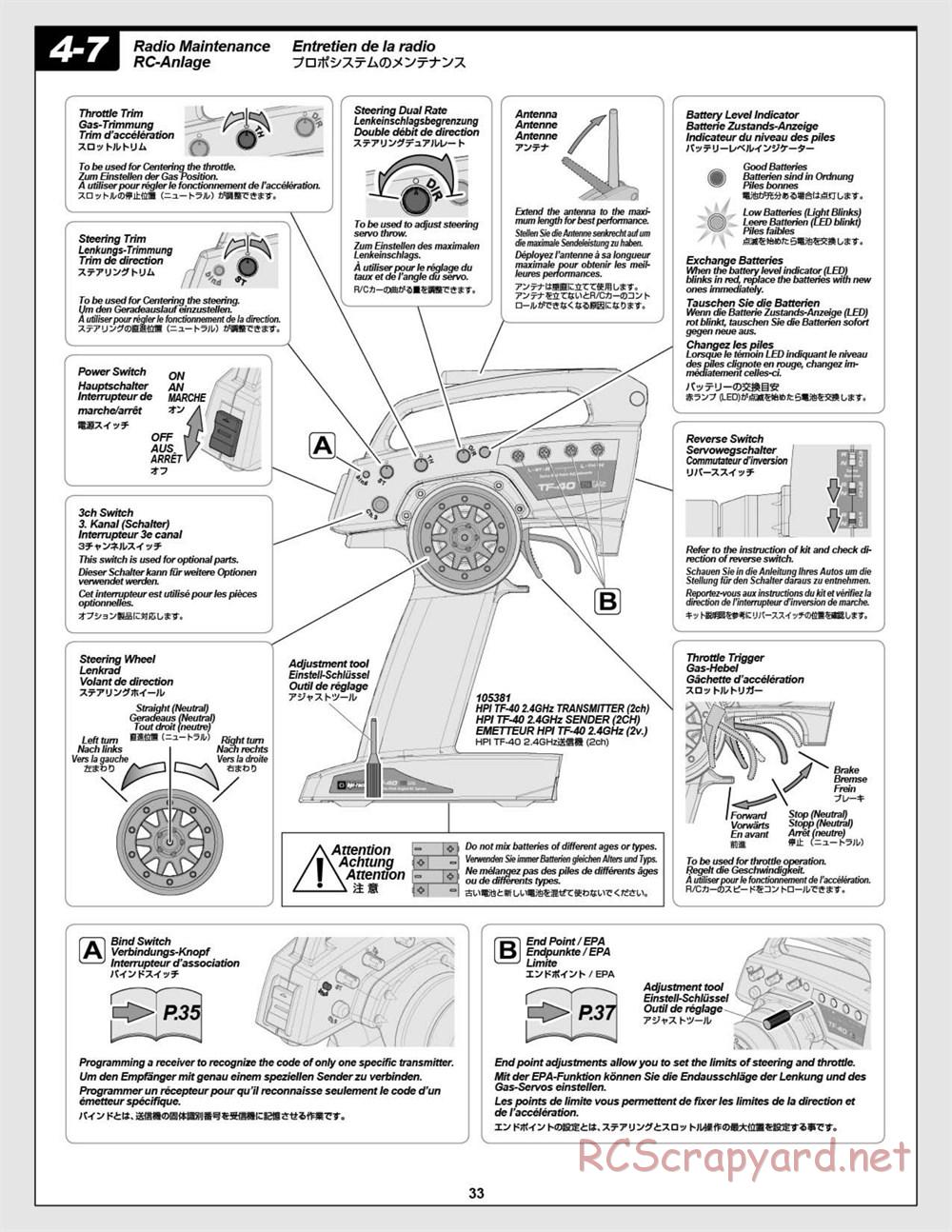 HPI - D8S - Manual - Page 33