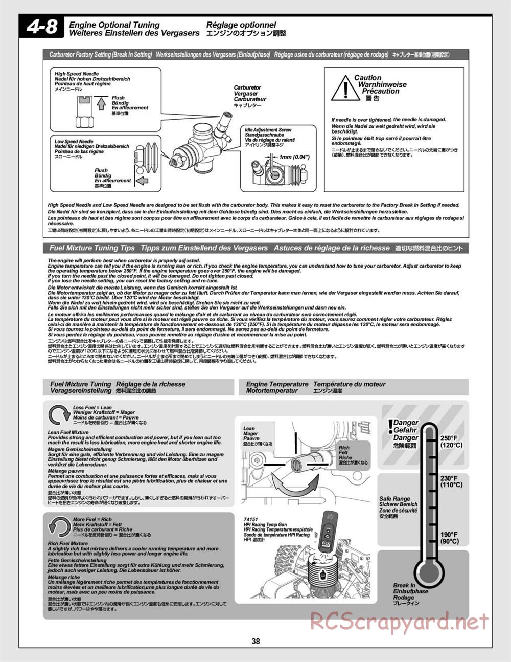 HPI - D8S - Manual - Page 38