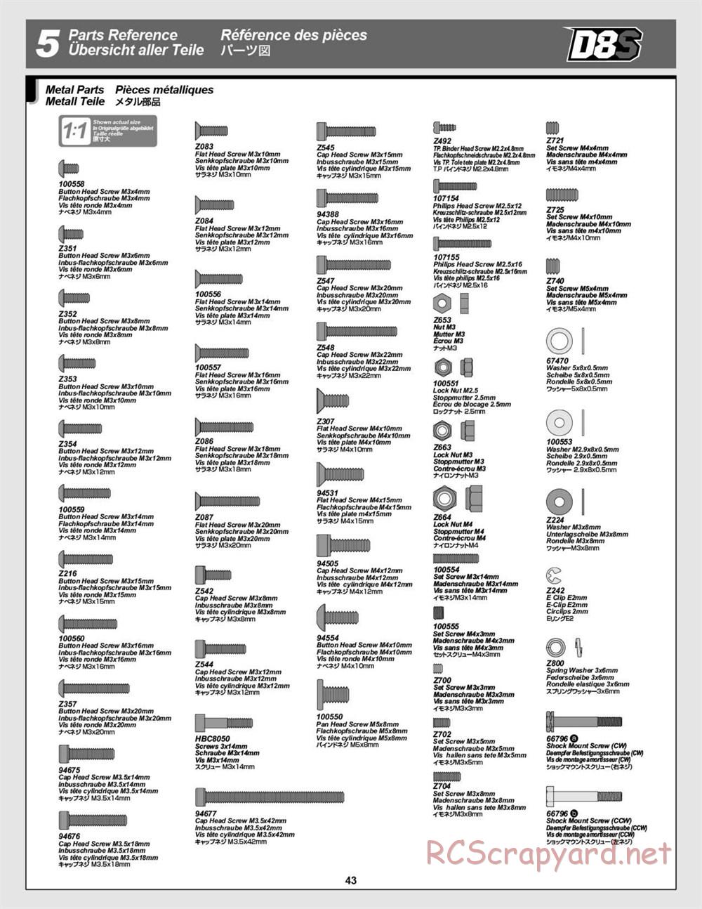 HPI - D8S - Manual - Page 43