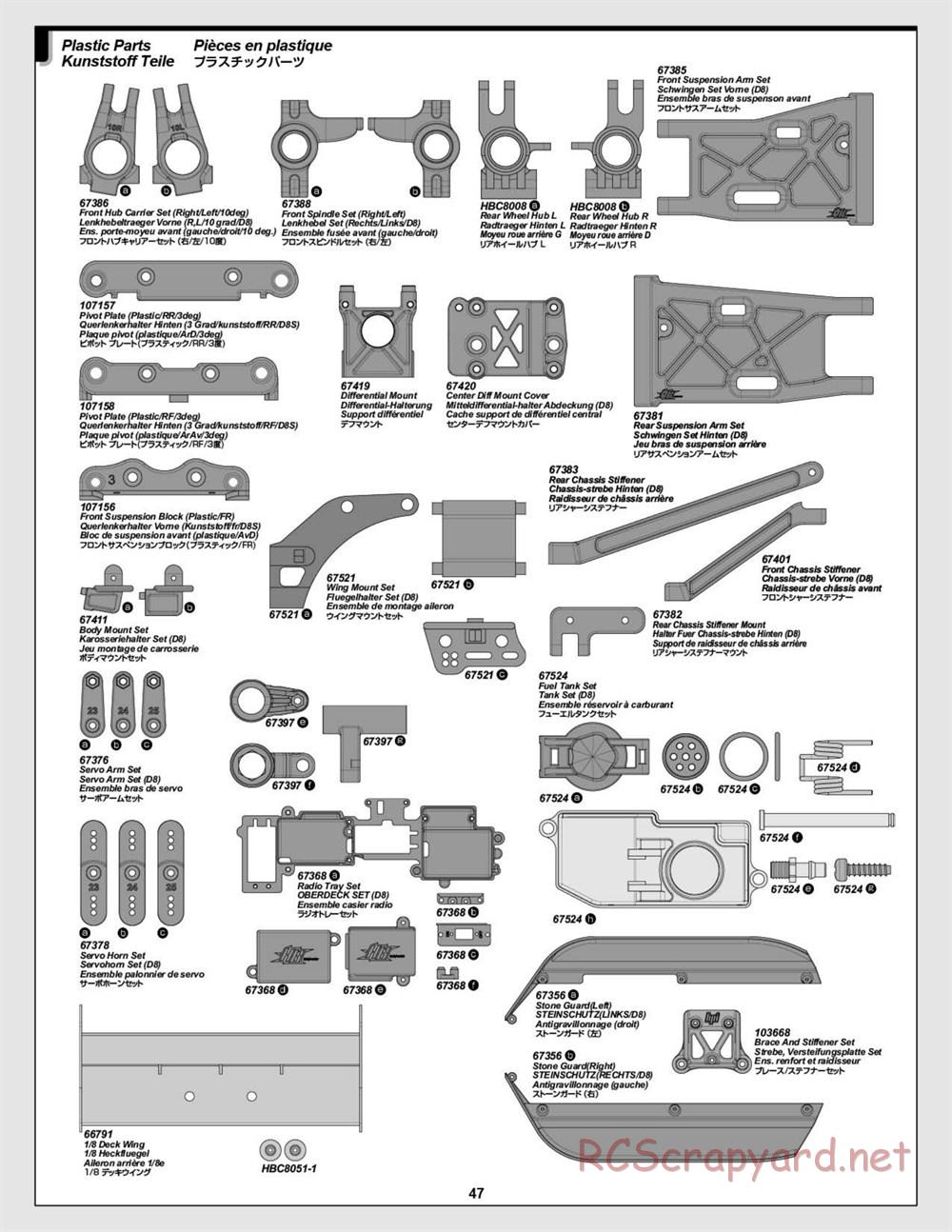 HPI - D8S - Manual - Page 47