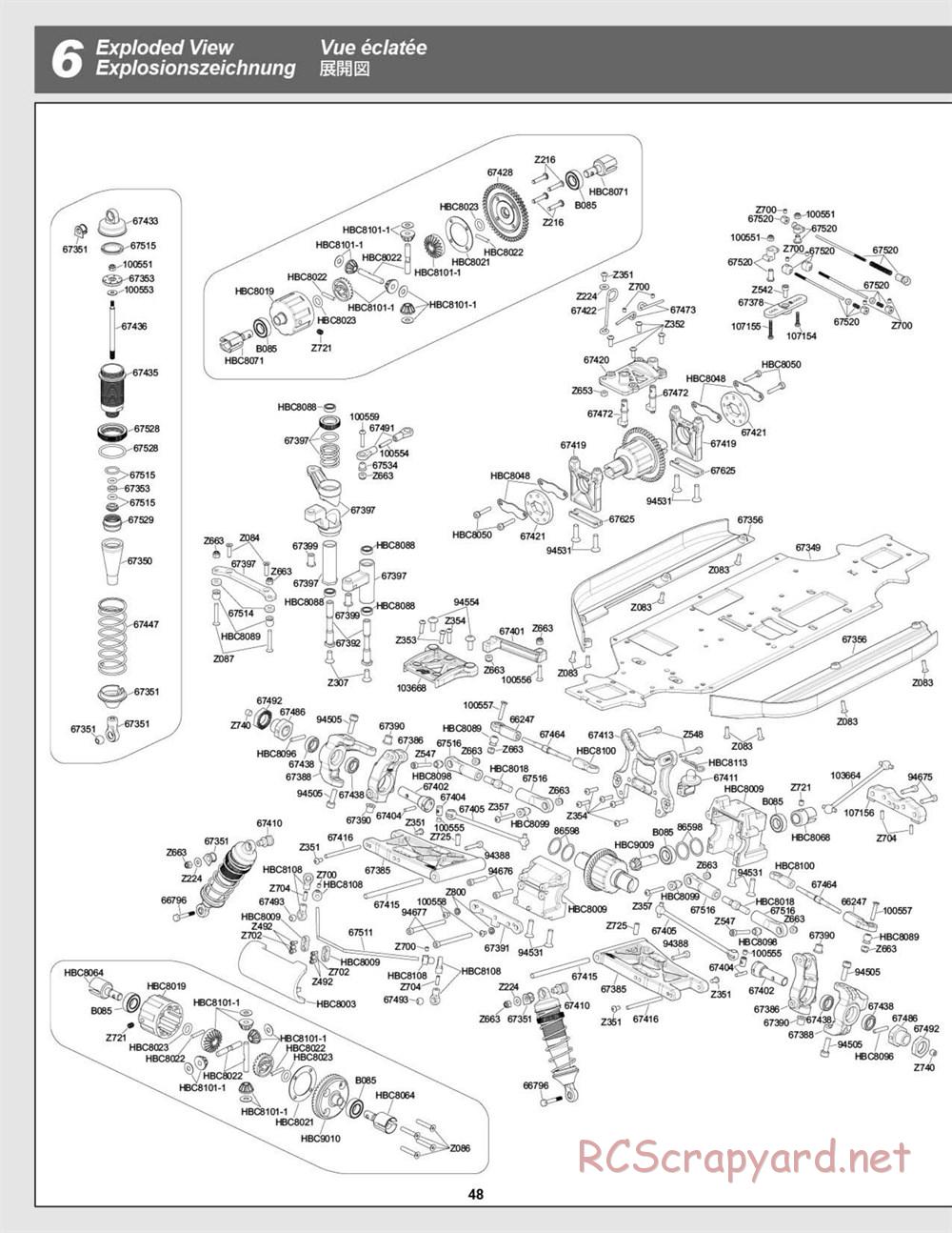 HPI - D8S - Exploded View - Page 48