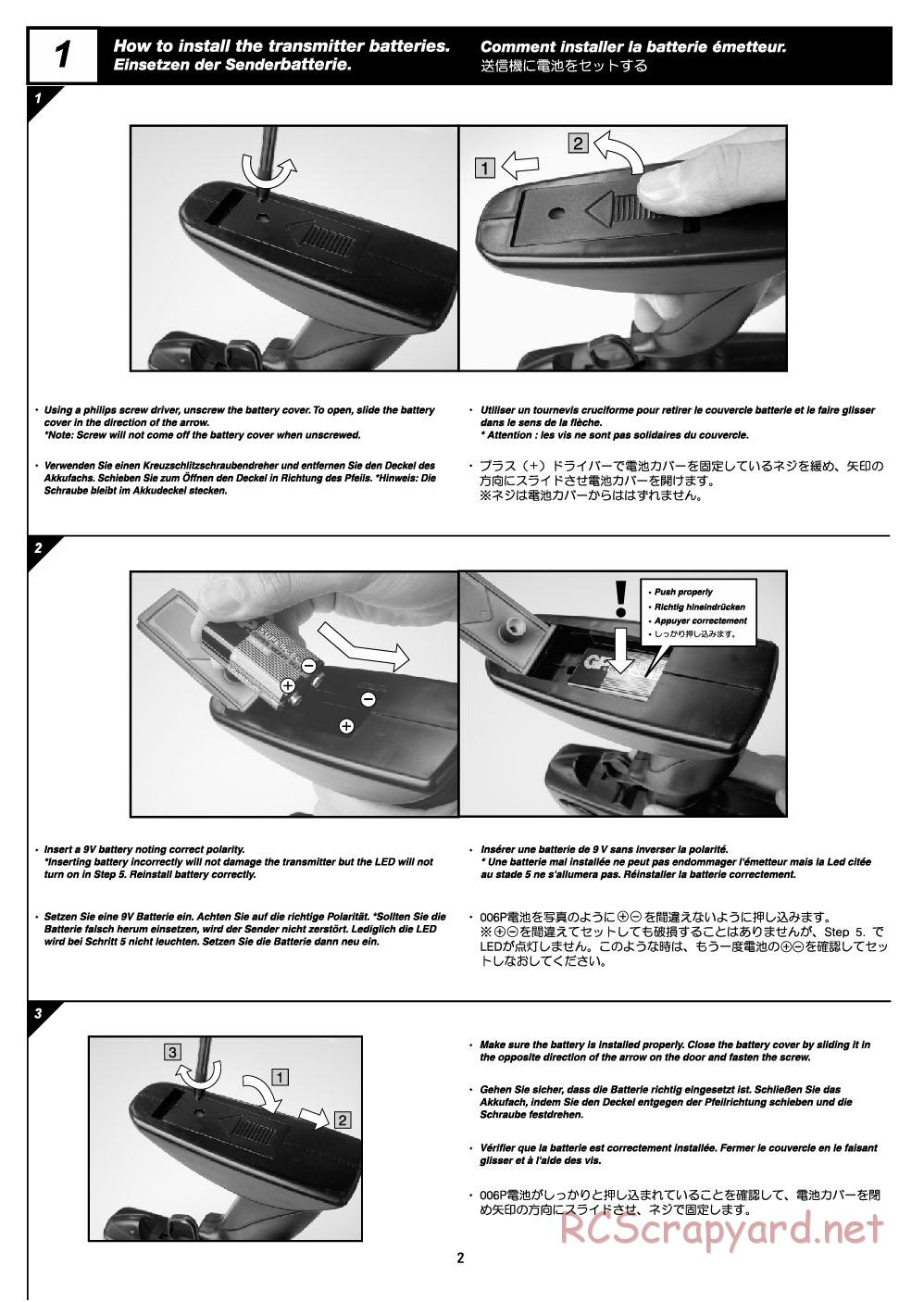 HPI - Dash - Manual - Page 2
