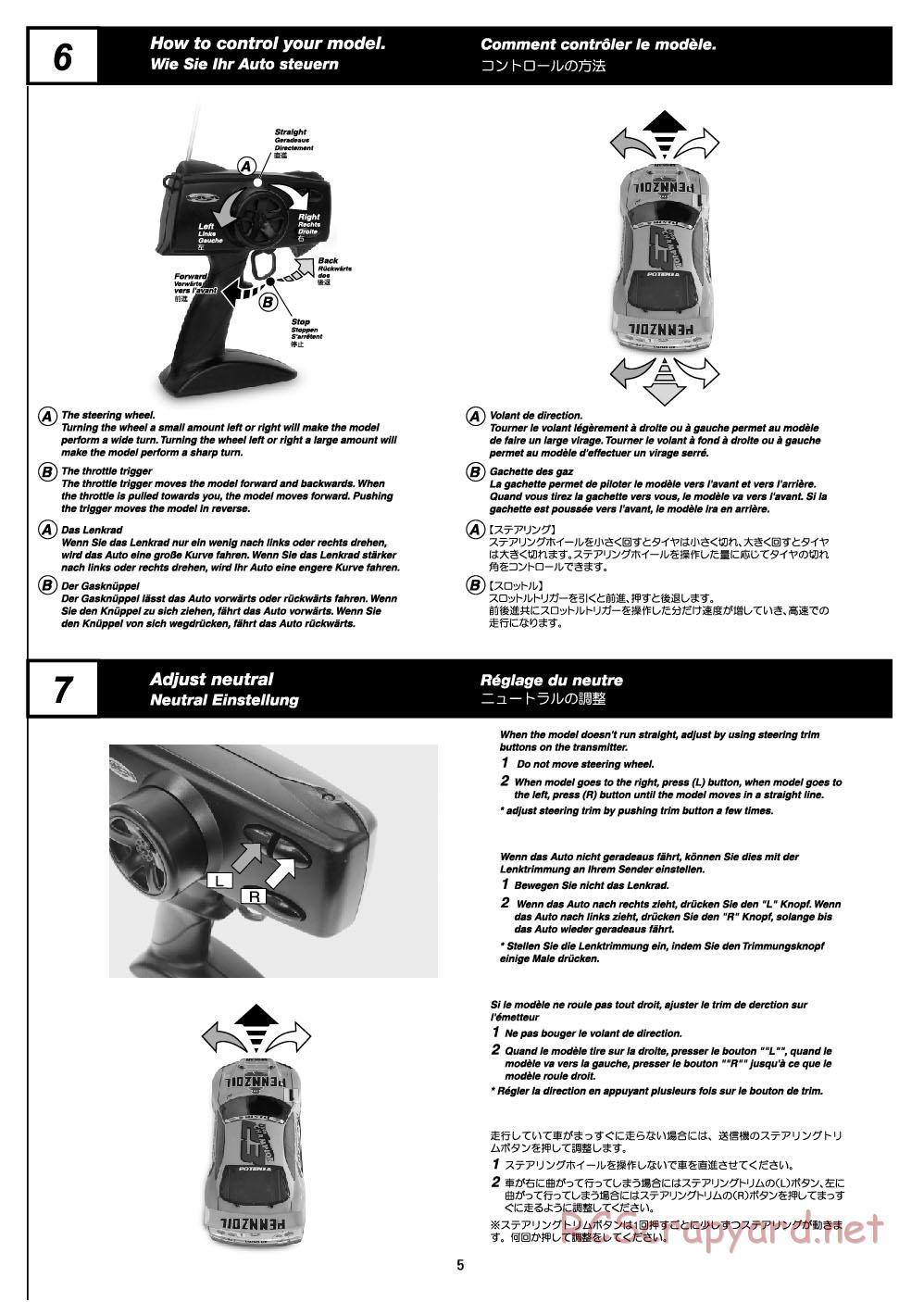 HPI - Dash - Manual - Page 5