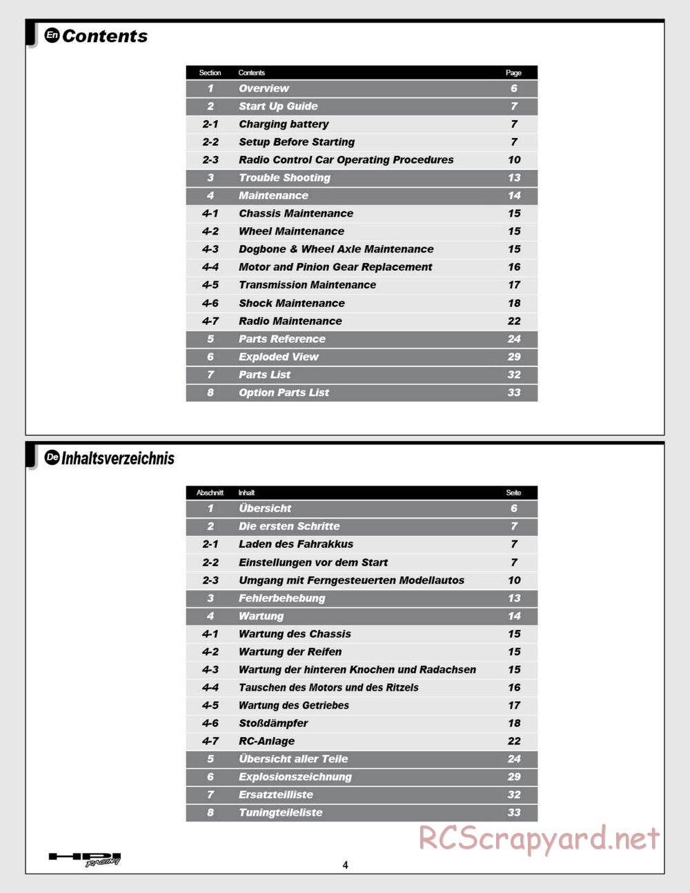 HPI - E-Firestorm 10 HT - Manual - Page 4