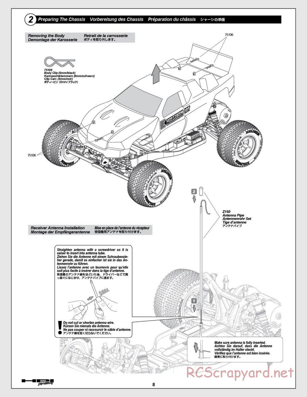 HPI - E-Firestorm 10 HT - Manual - Page 8