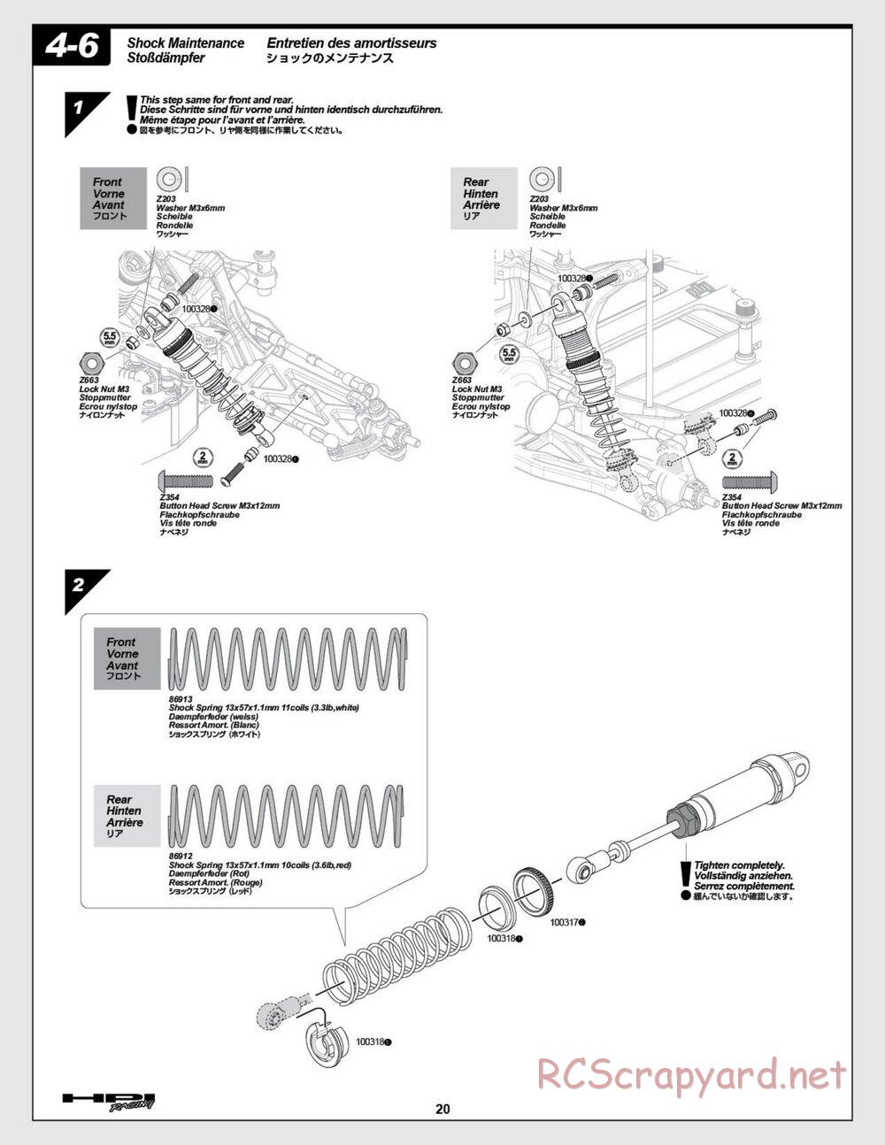 HPI - E-Firestorm 10 HT - Manual - Page 20