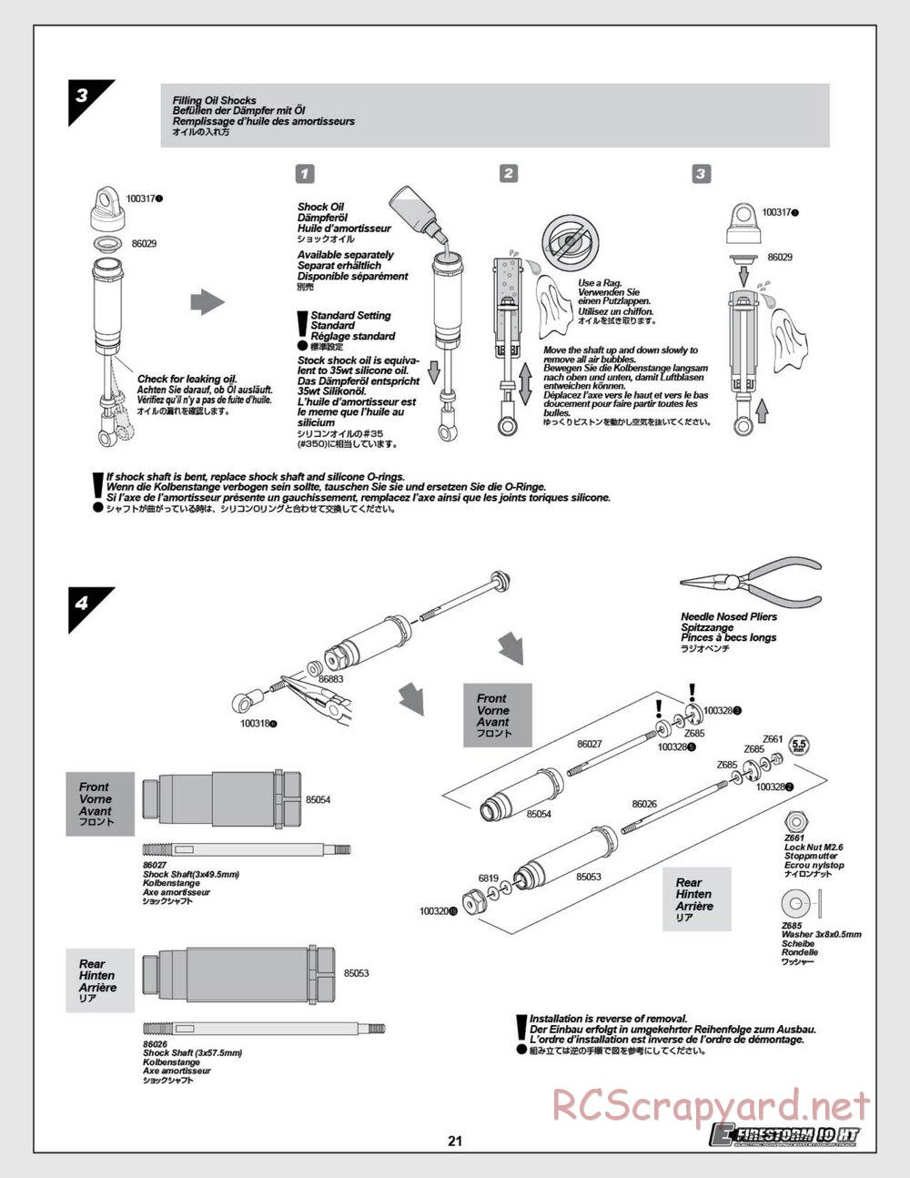 HPI - E-Firestorm 10 HT - Manual - Page 21