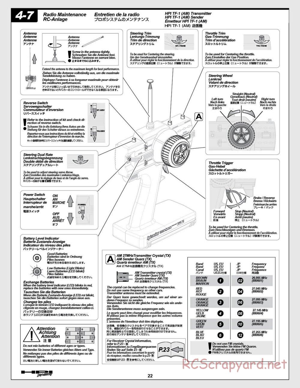 HPI - E-Firestorm 10 HT - Manual - Page 22