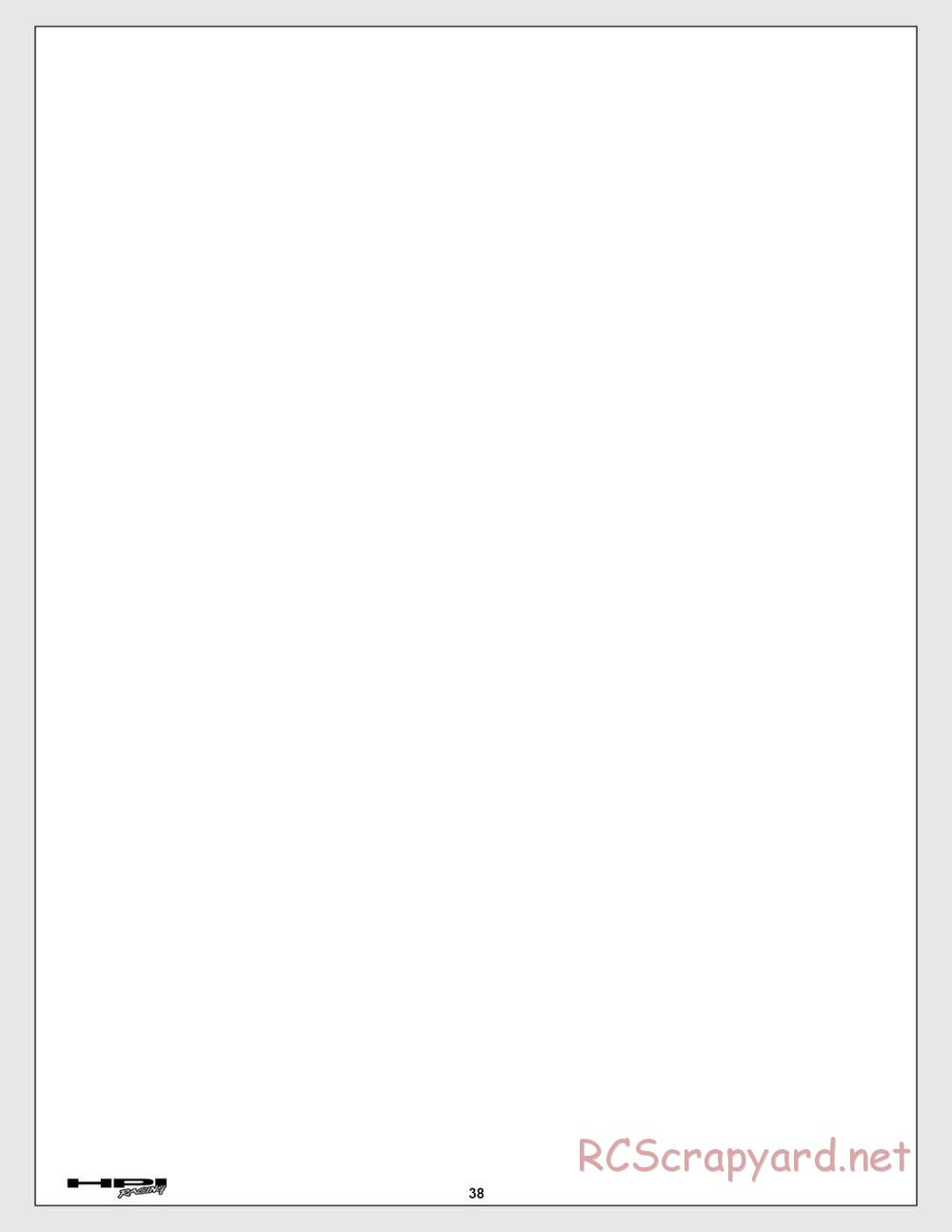 HPI - E-Firestorm 10 HT - Manual - Page 38