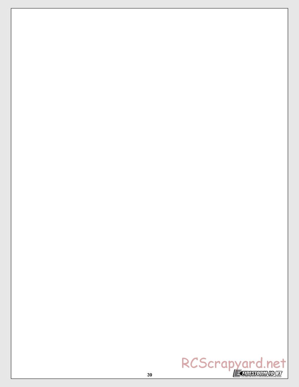 HPI - E-Firestorm 10 HT - Manual - Page 39