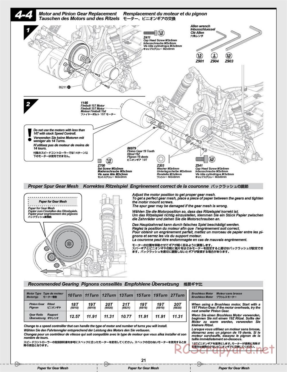 HPI - E-Firestorm-10T - Manual - Page 21